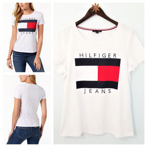 Tommy Hilfiger BIG 90s STYLE LOGO Tee size L